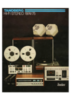Tandberg - Catalog-1974-1975
